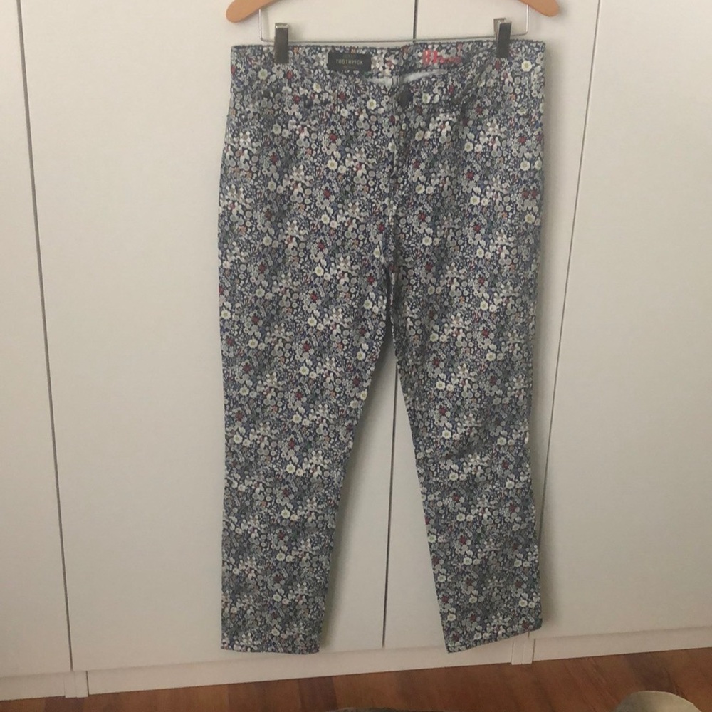 Skinny J Crew Liberty Print Jeans